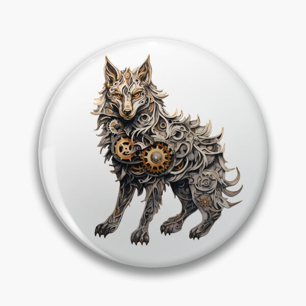 Item preview, Steampunk Wolf made of Clockwork Gears designed and sold by SchorlCraft.