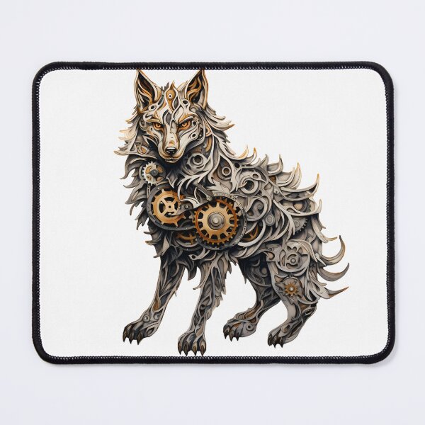 Item preview, Steampunk Wolf made of Clockwork Gears designed and sold by SchorlCraft.