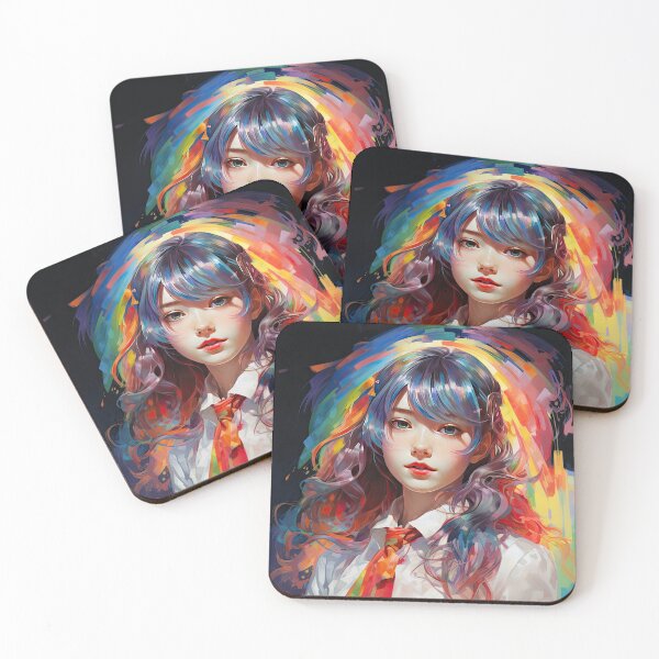 Item preview, Retro 80s Japanese Rainbow Magazine Cover Art designed and sold by AeonAcademy.