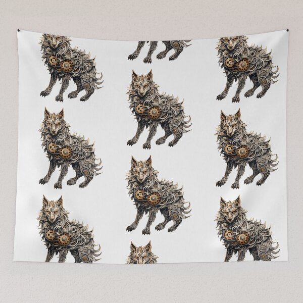 Item preview, Steampunk Wolf made of Clockwork Gears designed and sold by SchorlCraft.