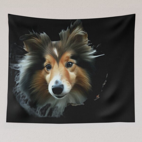 Item preview, Elegant Sheltie Grace, Dog-Inspired Merchandise 3 designed and sold by The Digital Compass.