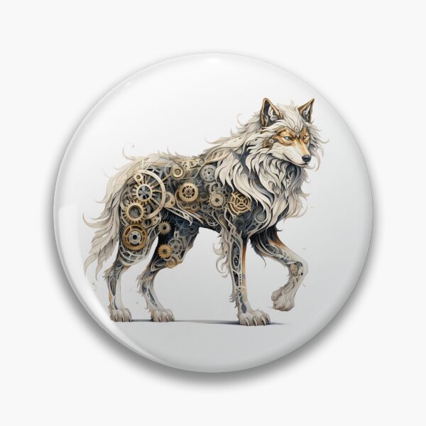 Item preview, Steampunk Wolf made of Clockwork Gears designed and sold by SchorlCraft.