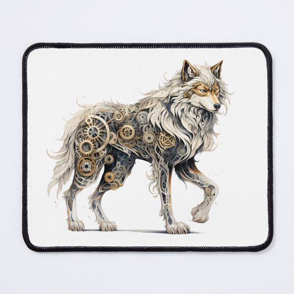 Item preview, Steampunk Wolf made of Clockwork Gears designed and sold by SchorlCraft.
