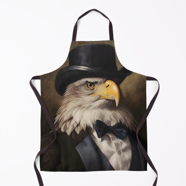 Item preview, Dapper Bald Eagle Portrait Art designed and sold by ConfettiSkyArt.