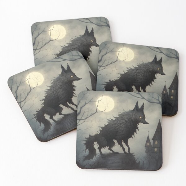 Item preview, Gothic Night Halloween Wolf designed and sold by Immarcescible.