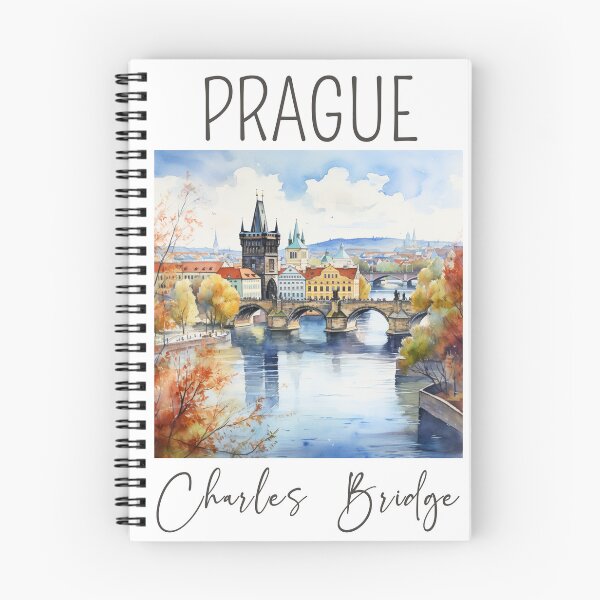 Item preview, A Watercolor Design of the Charles Bridge in Prague - Czech Republic designed and sold by Sketch-Shack.