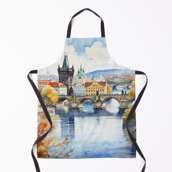 Item preview, A Watercolor Design of the Charles Bridge in Prague - Czech Republic designed and sold by Sketch-Shack.
