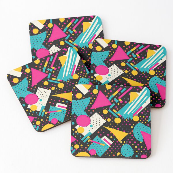 Item preview, Funky 80s and 90s Nostalgia Pop Pattern designed and sold by AeonAcademy.