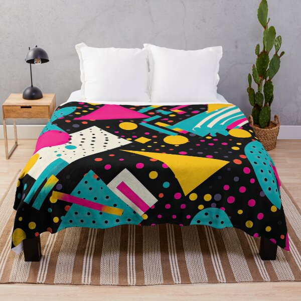 Item preview, Funky 80s and 90s Nostalgia Pop Pattern designed and sold by AeonAcademy.