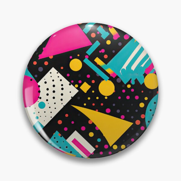 Item preview, Funky 80s and 90s Nostalgia Pop Pattern designed and sold by AeonAcademy.
