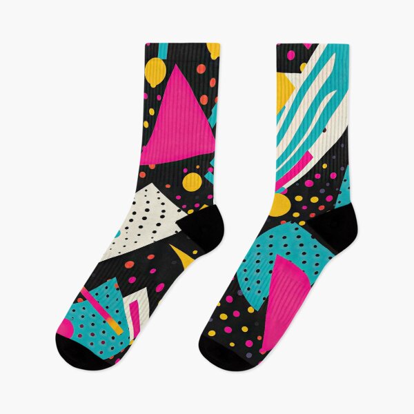 Item preview, Funky 80s and 90s Nostalgia Pop Pattern designed and sold by AeonAcademy.
