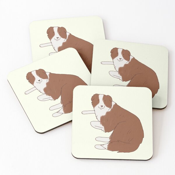Item preview, Cute Brown border collie designed and sold by Mayarart.