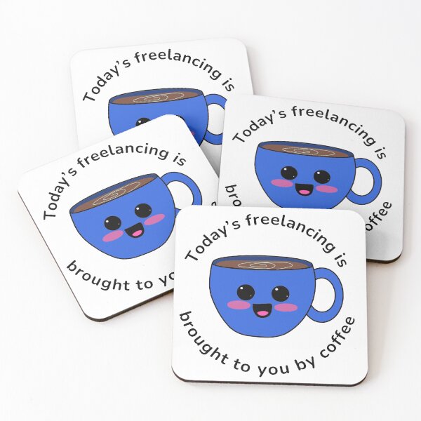 Item preview, Freelancer coffee cup ( Blue) designed and sold by Bizzybeebolly.