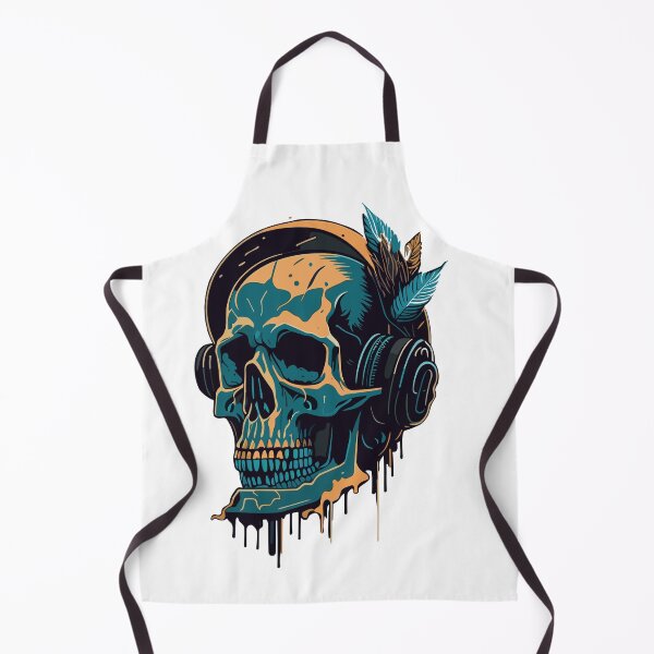 Item preview, skullcandy - skullhead with headset designed and sold by Print Alpha.