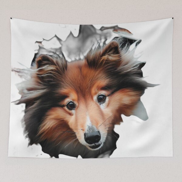 Item preview, Elegant Sheltie Grace, Dog-Inspired Merchandise 5 designed and sold by The Digital Compass.
