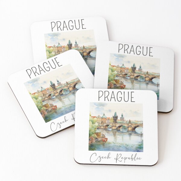 Item preview, A Watercolor Design of the Charles Bridge in Prague - Czech Republic designed and sold by Sketch-Shack.