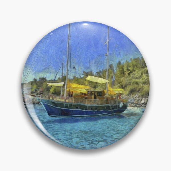 Item preview, Aegean Sea Yacht Art designed and sold by Londonimages.