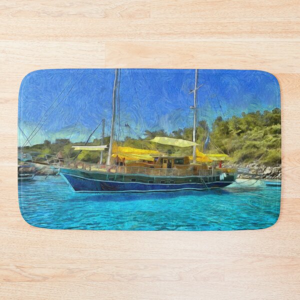 Item preview, Aegean Sea Yacht Art designed and sold by Londonimages.