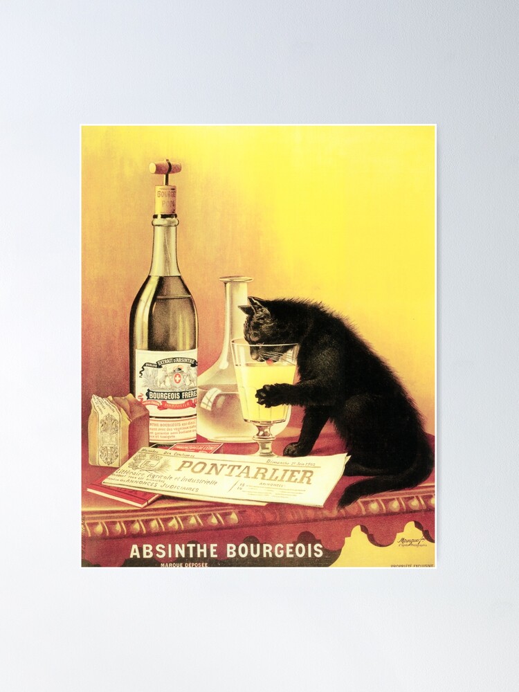 24x32 Vintage outlet Absinthe Bourgeois Poster