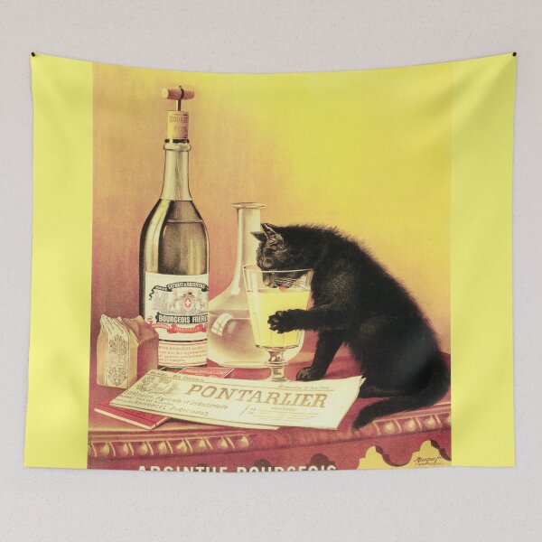 Item preview, Vintage Black Cat Absinthe Poster designed and sold by Sasha Art Gallery.