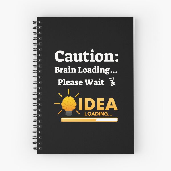 Item preview, Caution: Brain Loading... Please Wait designed and sold by blakfrog.