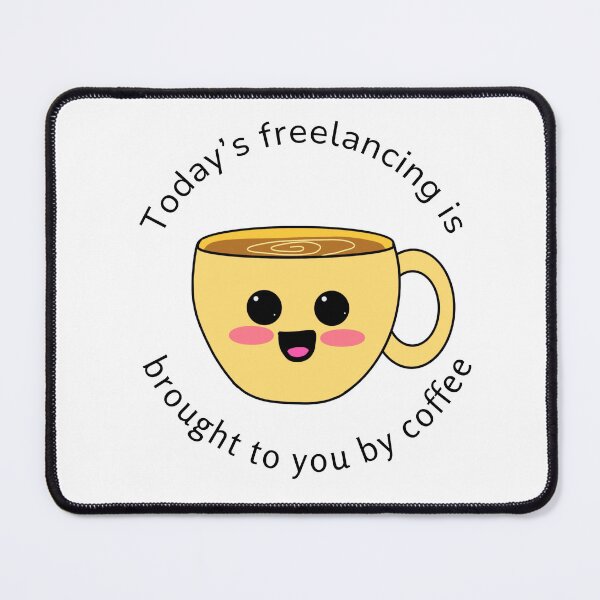 Item preview, Freelancer Coffee Cup ( Yellow) designed and sold by Bizzybeebolly.