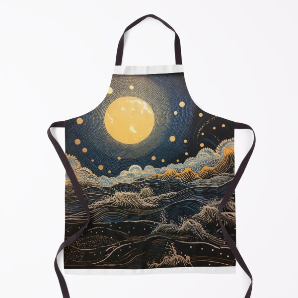 Item preview, Moon and sea designed and sold by JeNoStudio.