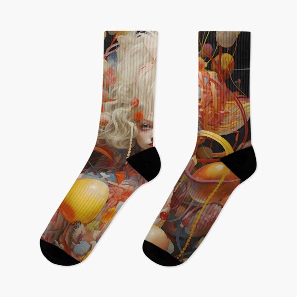 Item preview, Woman surrounded by Colorful Shapes designed and sold by dcrc.