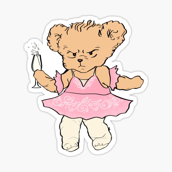 Item preview, ha ha ha ballerina bear designed and sold by delicate-pov.