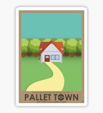 Pallet Town Poster Sticker