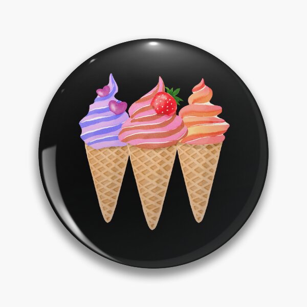 Item preview, Ice cream Cone Strawberry Blueberries Purple Heart designed and sold by FreeMind-Design.