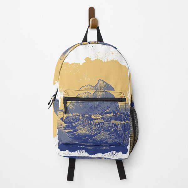Item preview, scandinavian landscape, dual color drawing designed and sold by KlaudiDesignArt.