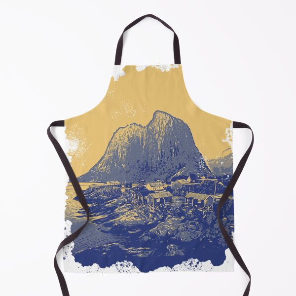 Item preview, scandinavian landscape, dual color drawing designed and sold by KlaudiDesignArt.