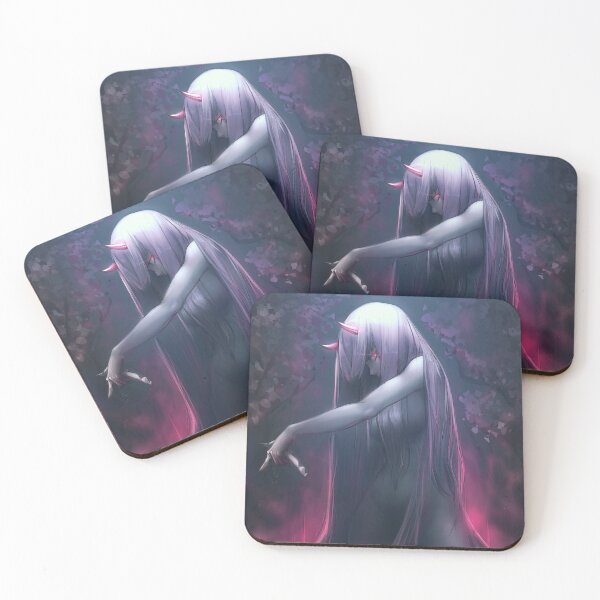 Zero Two Darling in the FRANXX Coasters (Set of 4)