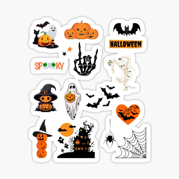 Spooky Kpop Stickers Halloween Theme Stationary Laptop Water