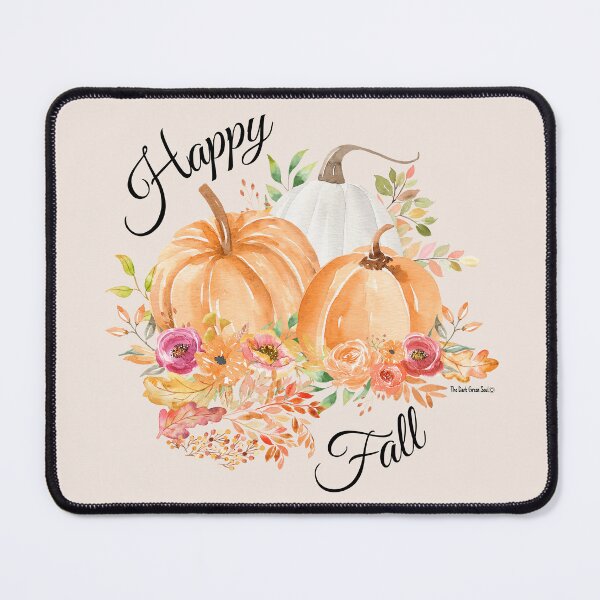 Item preview, Happy Fall Pumpkin Floral - Black designed and sold by DarkGreenSoul.