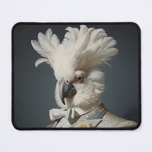 Item preview, Dapper Cockatoo Portrait Art designed and sold by ConfettiSkyArt.