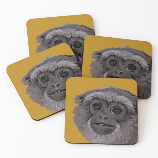 Item preview, Javan Gibbon Portrait designed and sold by GeoCreate.