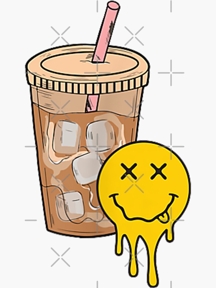 Fueled By Iced Coffee and Anxiety Glass Cup with Straw and Lid