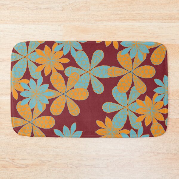 Item preview, Pretty Floral Design inspired by Retro British Patterns Dark Red Dahlia  designed and sold by Aureusglow.