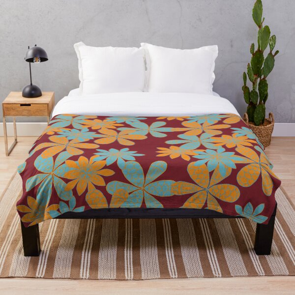 Item preview, Pretty Floral Design inspired by Retro British Patterns Dark Red Dahlia  designed and sold by Aureusglow.