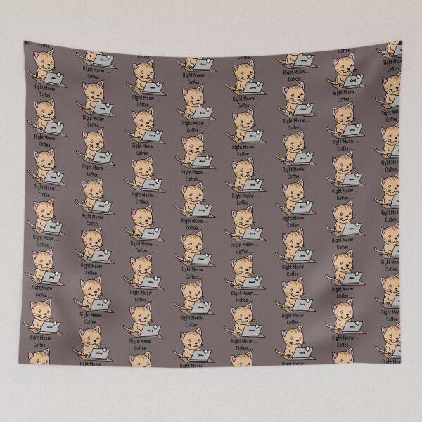 Item preview, Coffee right meow designed and sold by DianneYoon.