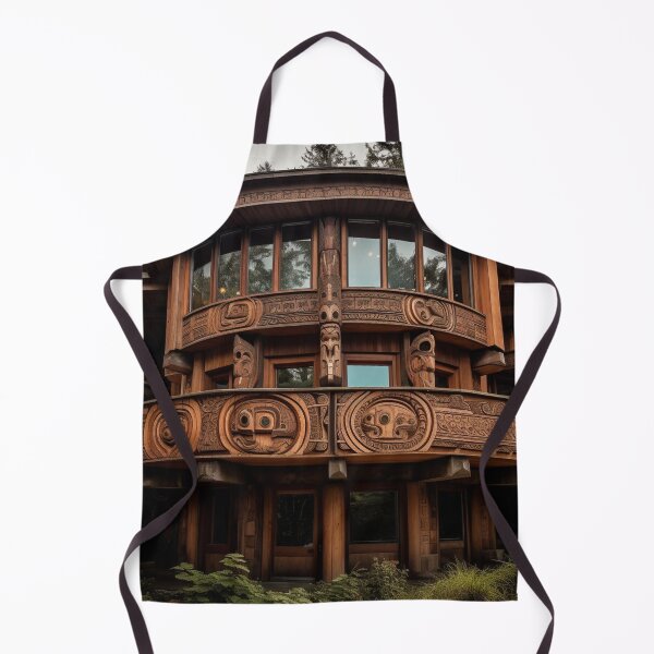 Item preview, Yup'ik Carved Haven: Totems and Organic Forms in a Circular Wooden Abode designed and sold by WhiteWolfe0127.