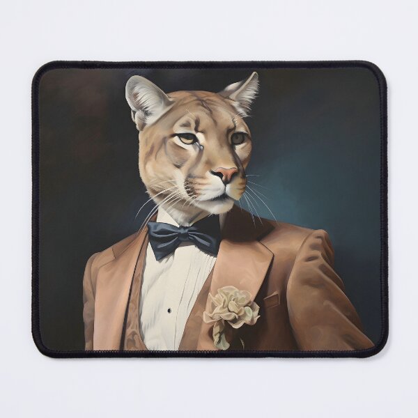 Item preview, Dapper Cougar Portrait Art designed and sold by ConfettiSkyArt.