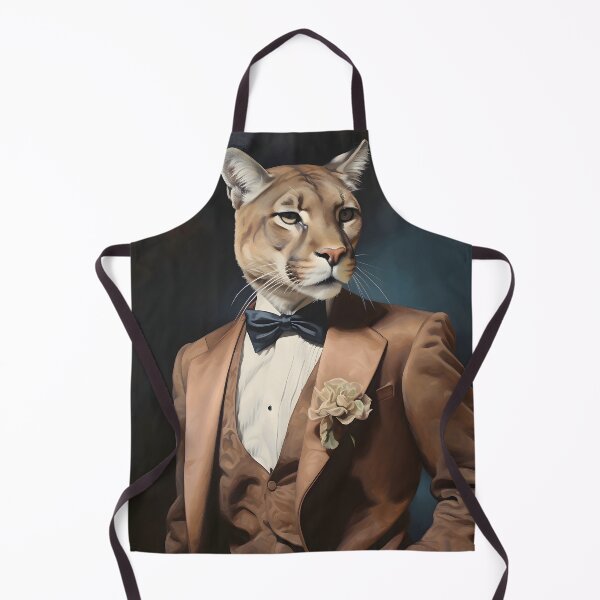 Item preview, Dapper Cougar Portrait Art designed and sold by ConfettiSkyArt.