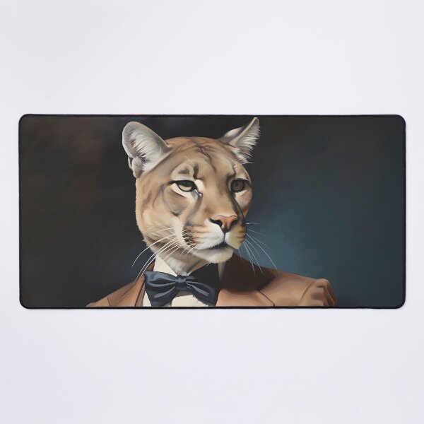 Item preview, Dapper Cougar Portrait Art designed and sold by ConfettiSkyArt.