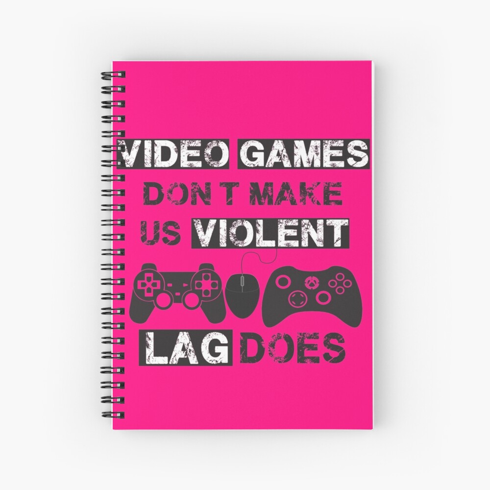 Video Games Don T Make Us Violent Lag Does Pink Art Print By Ange26 Redbubble - video games dont make us violent lag does roblox