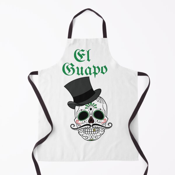 Item preview, El Guapo Skull with Top Hat and Mustache designed and sold by MagicSD Designs.