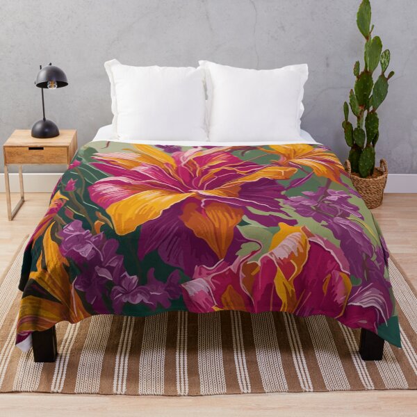 Item preview, Large Floral Botanical Bouquet, Flowers in Bright Colors designed and sold by Itaya Art.