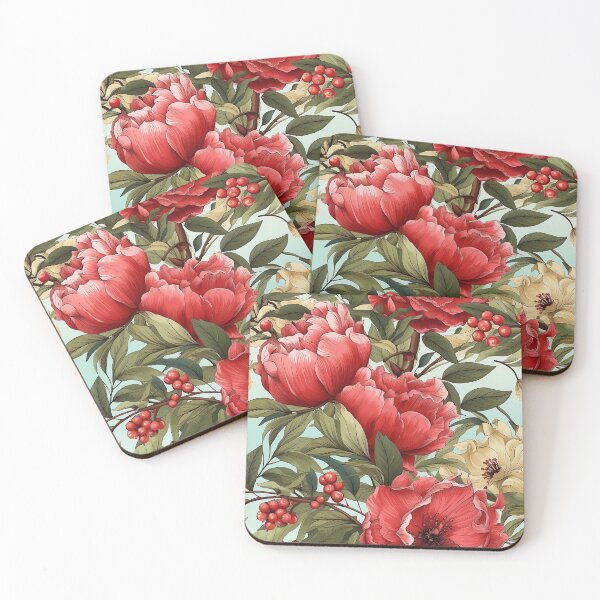 Item preview, Blooming pink pomegranate flowers   designed and sold by HausCrafted.